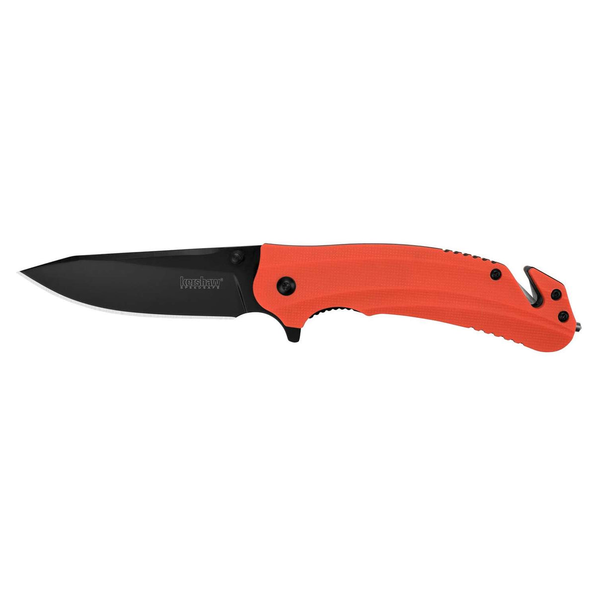 Kershaw Barricade Black Pocket Knife 9 cm Orange Handle 128 gr 8650X