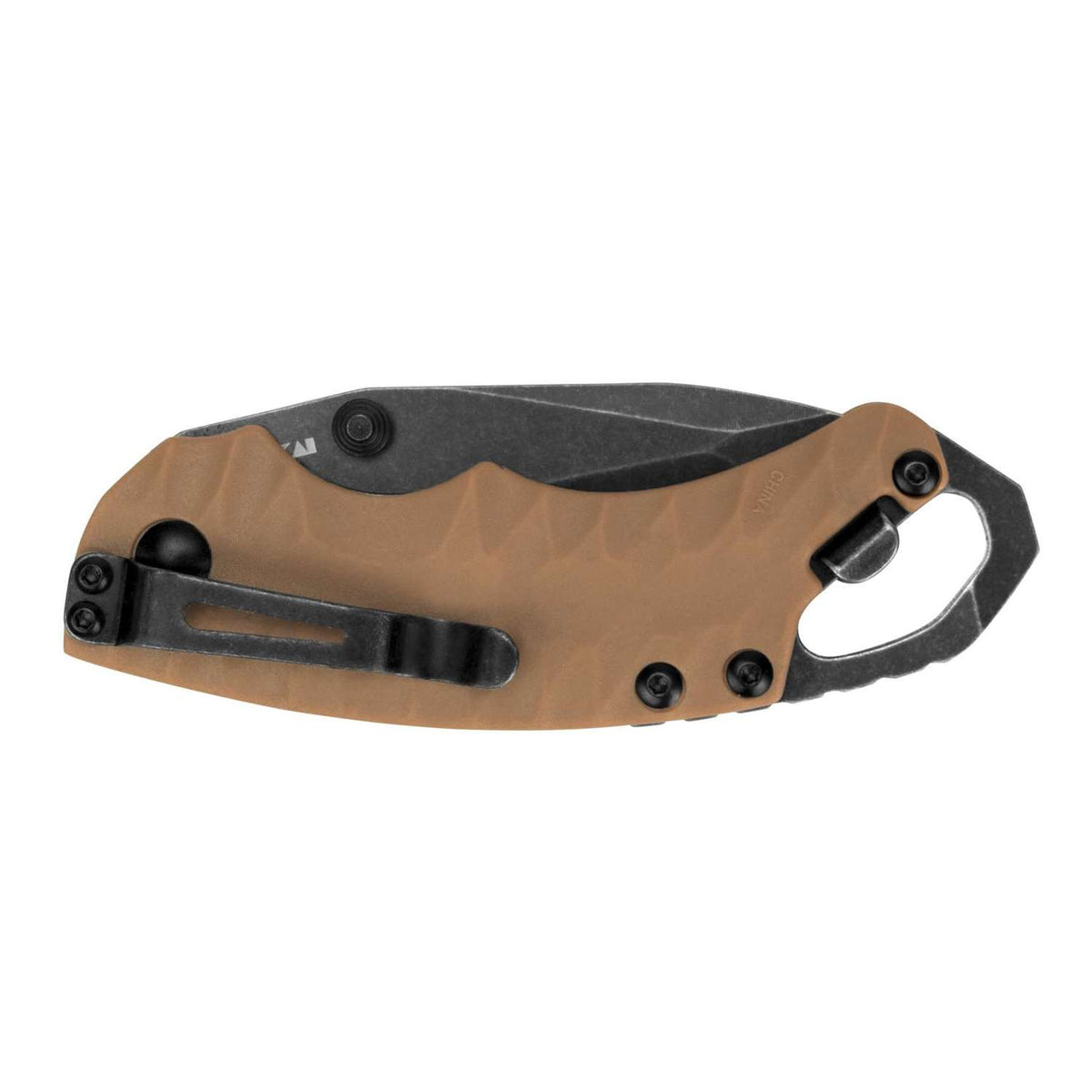 Kershaw Shuffle Tanto BlackWash Pocket Knife 7 cm Brown Handle 86 gr