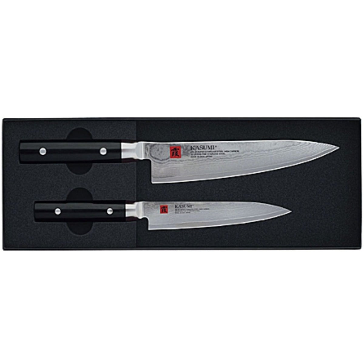 Kasumi Knives Set 2 pcs In Gift Box Damascus 892015