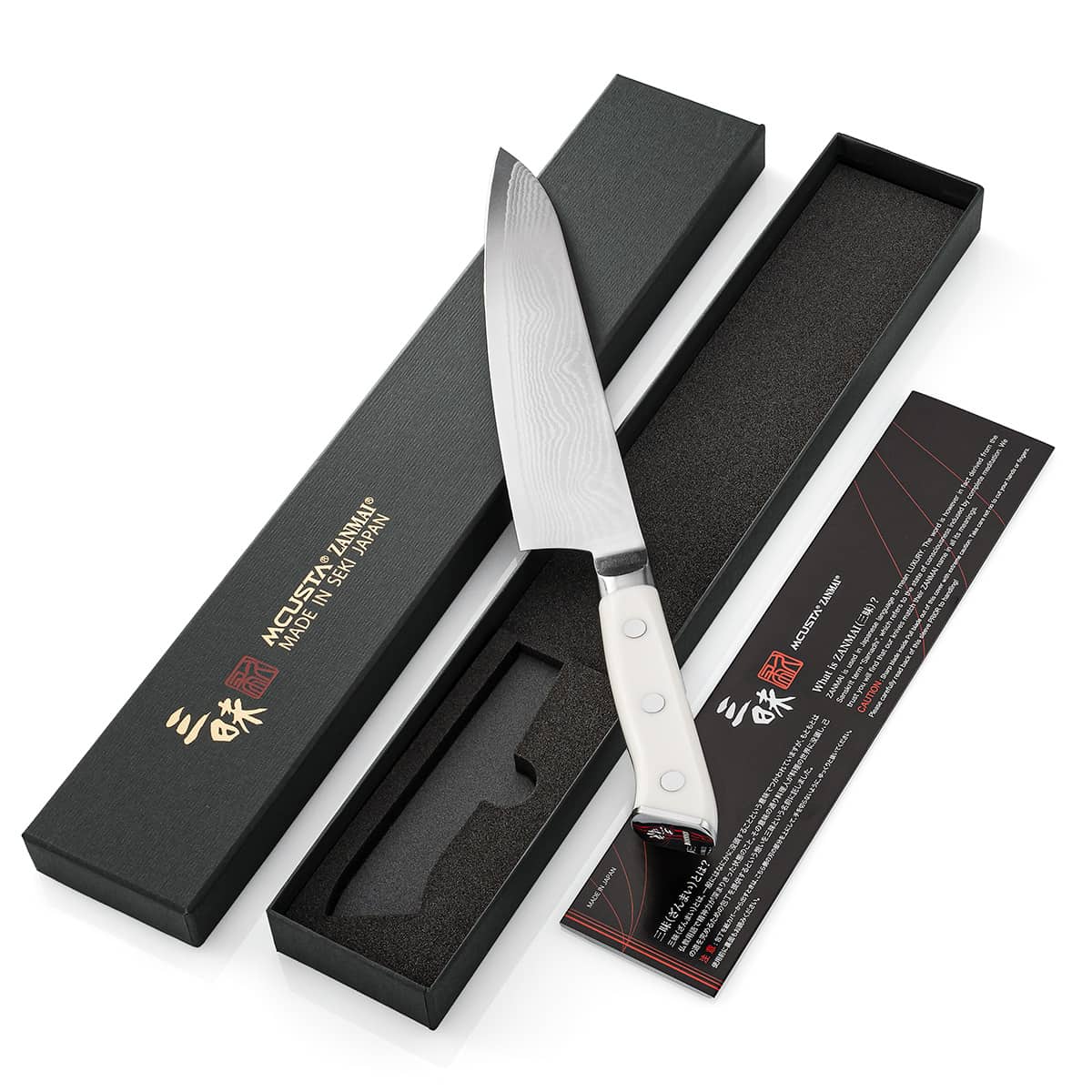 Mcusta zanmai Damascus Chef's Knife 21 cm Classic Damascus Corian HKC-3005D