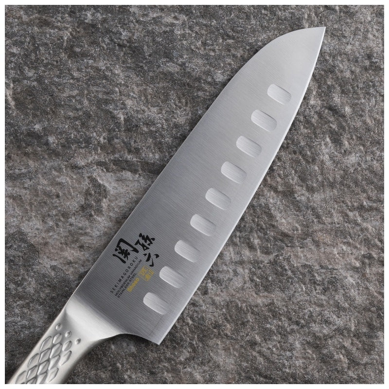 KAI Hollow Edge Santoku Knife 16.5 cm Seki Magoroku Shoso AB-5157