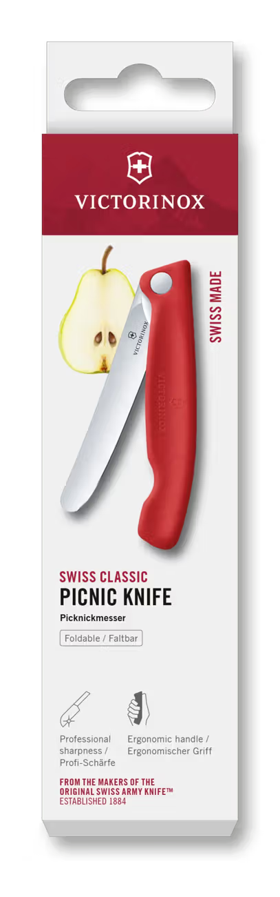 Victorinox Μαχαίρι κουζίνας 11 εκατ. στρογγυλό κόκκινη λαβή αναδιπλούμενο Swiss Classic 6.7801.FC1