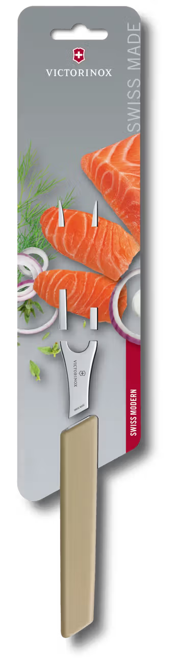 Victorinox Πιρούνα ανοξείδωτη 15 εκατ. μπεζ λαβή Swiss Modern