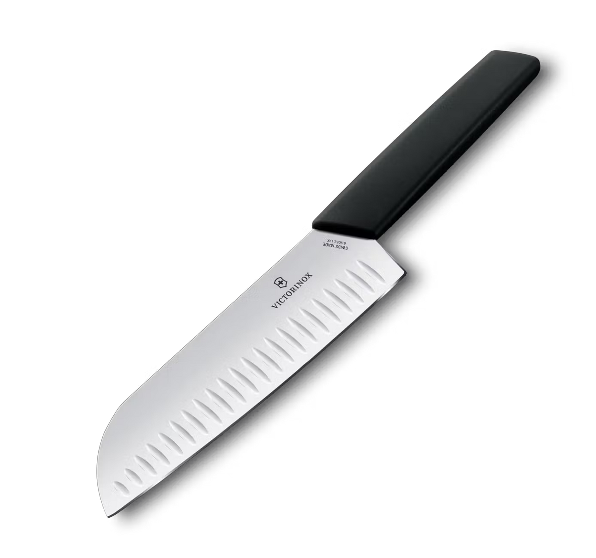 Victorinox Μαχαίρι Santoku με αυλακώσεις 17 εκατ. μαύρη λαβή Swiss Modern