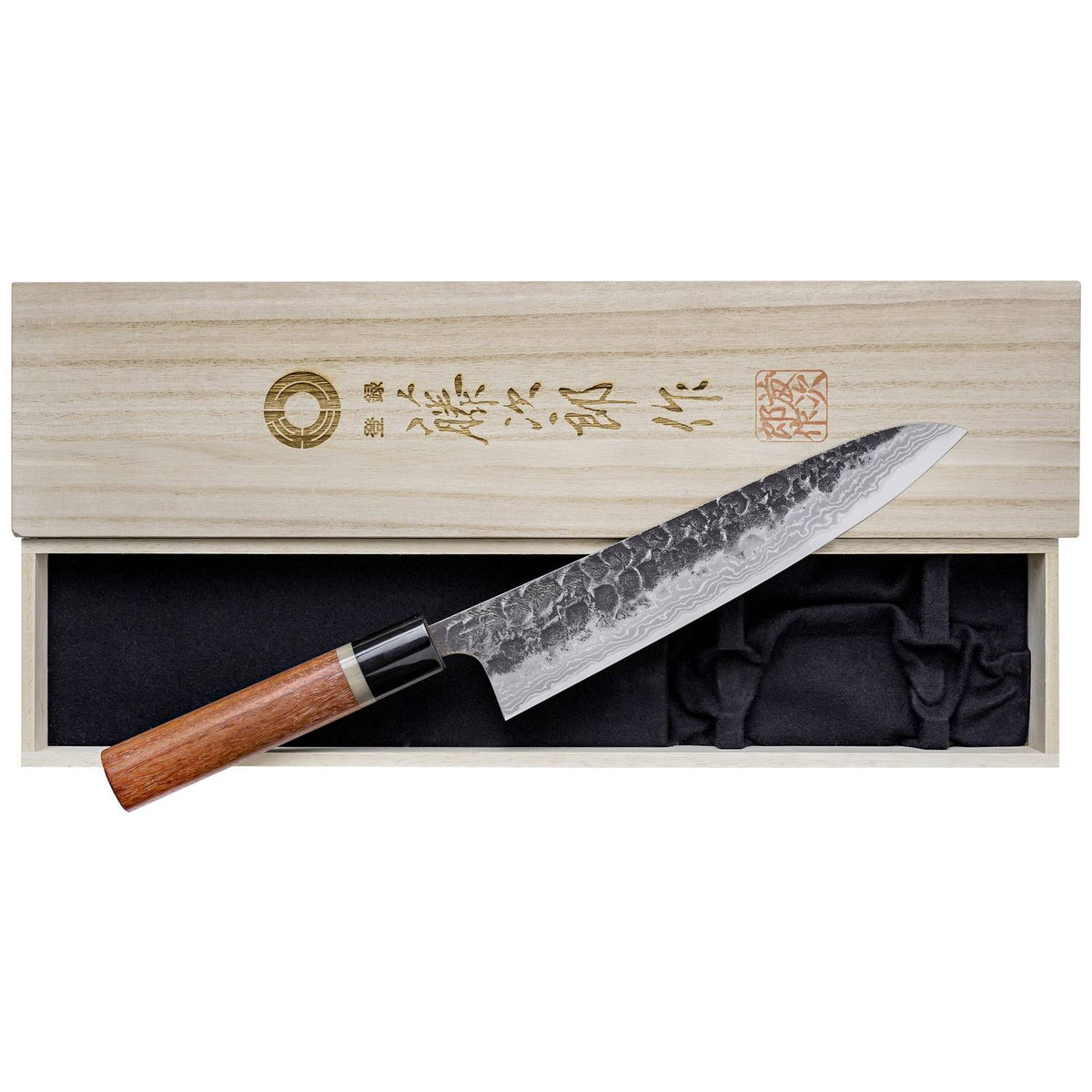 Tojiro Handmade Aogami Hammered Chef's Knife 21 cm Quince Handle