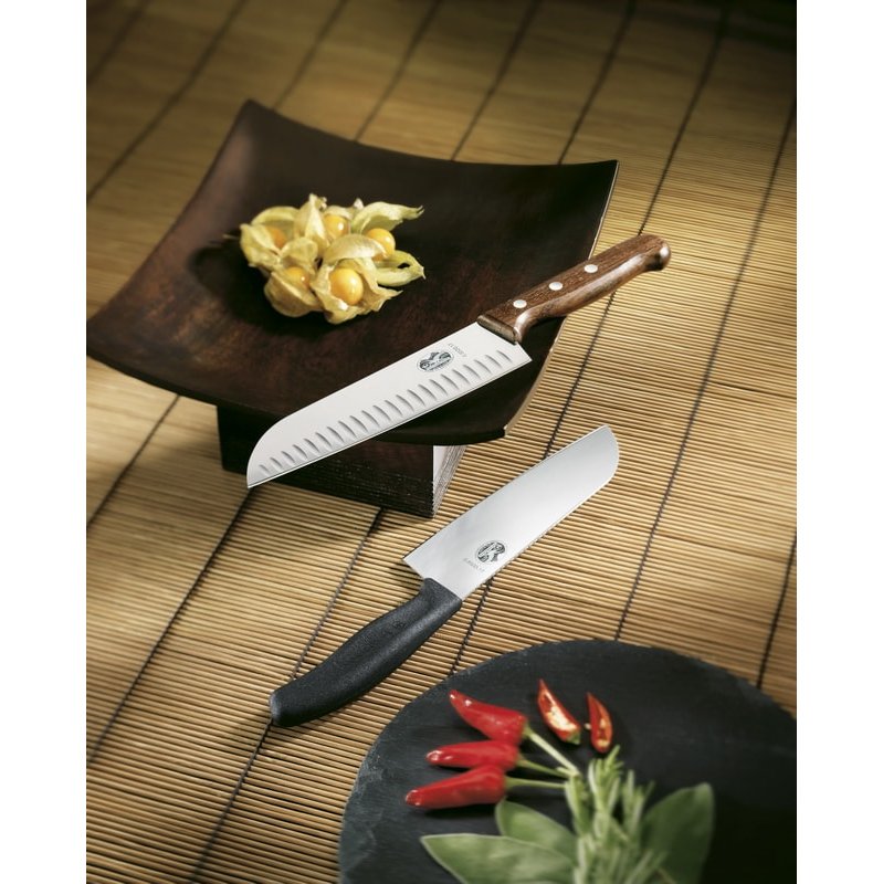 Victorinox Santoku Knife Black Handle 17 cm Gift Box Swiss Classic 6.8503.17G