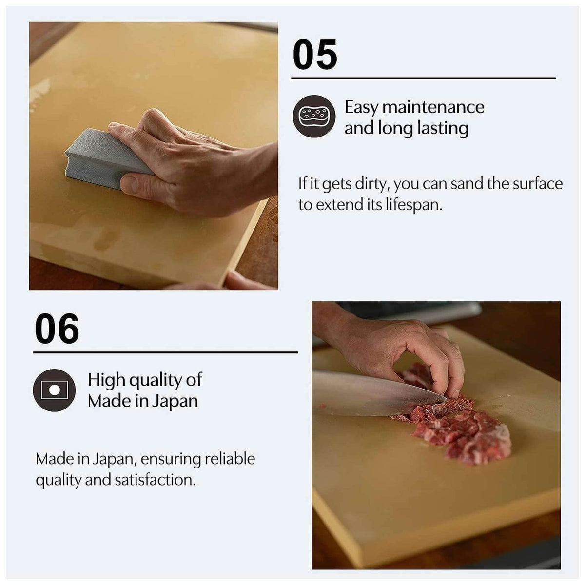 Asahi Cutting Board 42 x 25 x 1.3 cm Cookin' Cut CC-H/LL