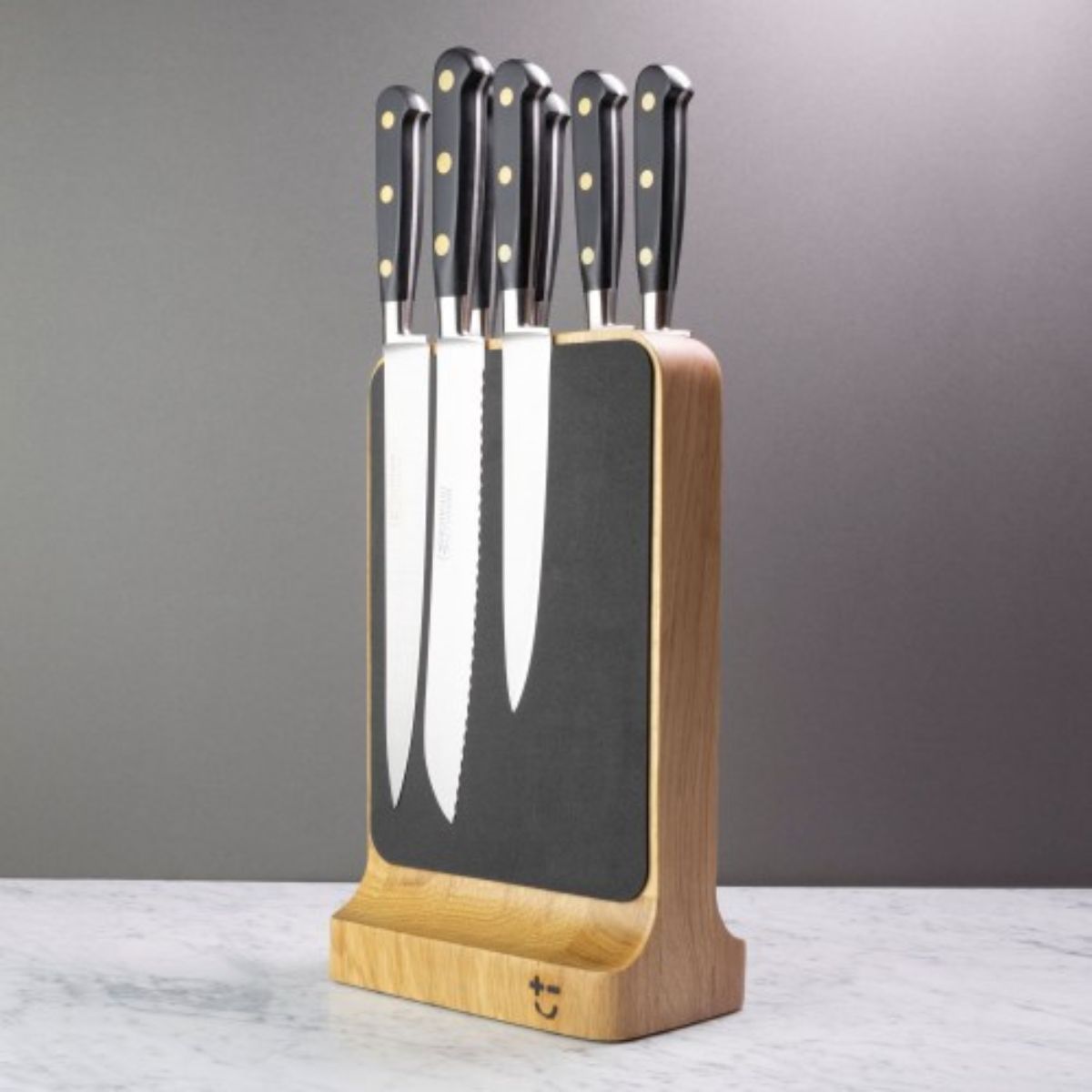 Bisbell Oak Magnetic Knife Block 8 Slots Magnabloc Ii BMKB19-OA
