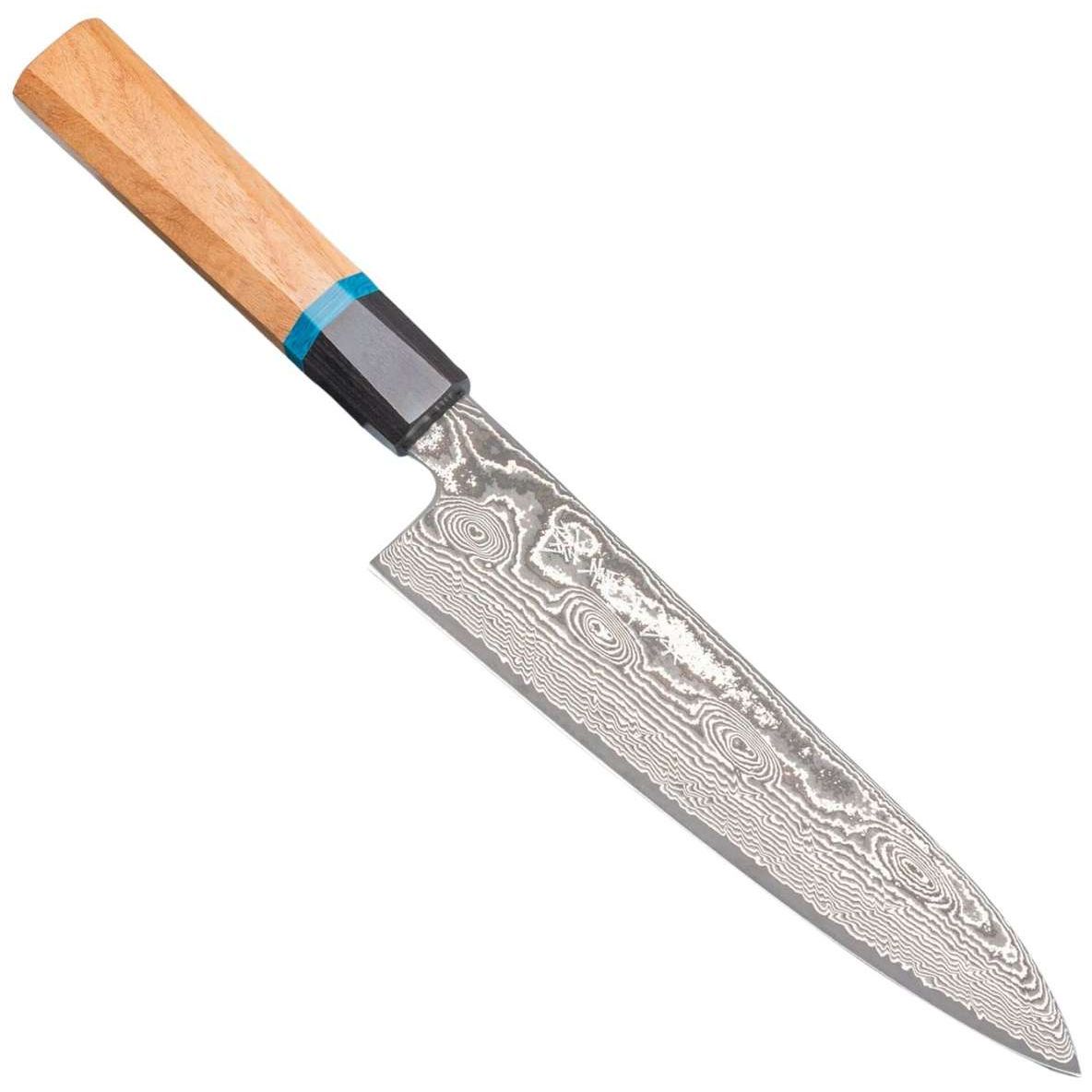 Ryusen Damascus Chef's Knife 21 cm Quince Handle Bonten Unryu KAI BU-504