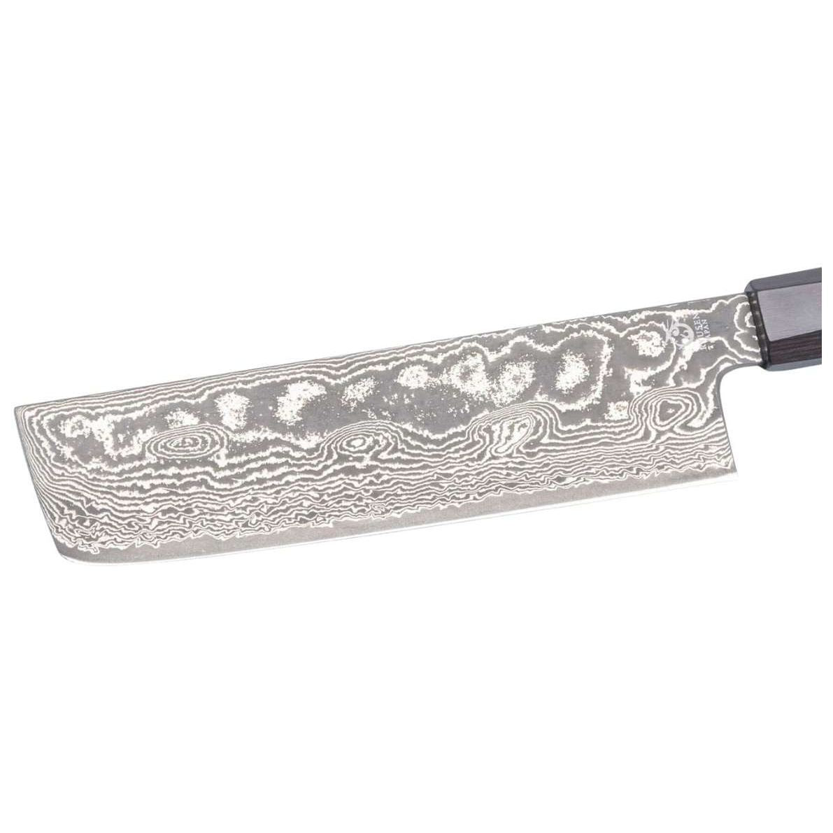 Ryusen Damascus Nakiri Knife 16.5 cm Quince Handle Bonten Unryu KAI BU-508