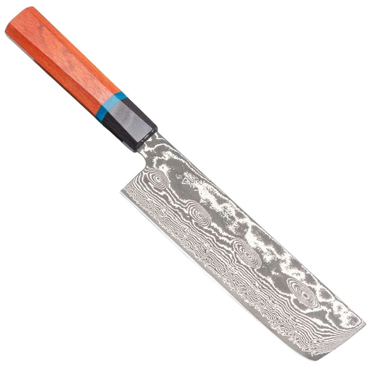 Ryusen Damascus Nakiri Knife 16.5 cm Quince Handle Bonten Unryu KAI BU-508