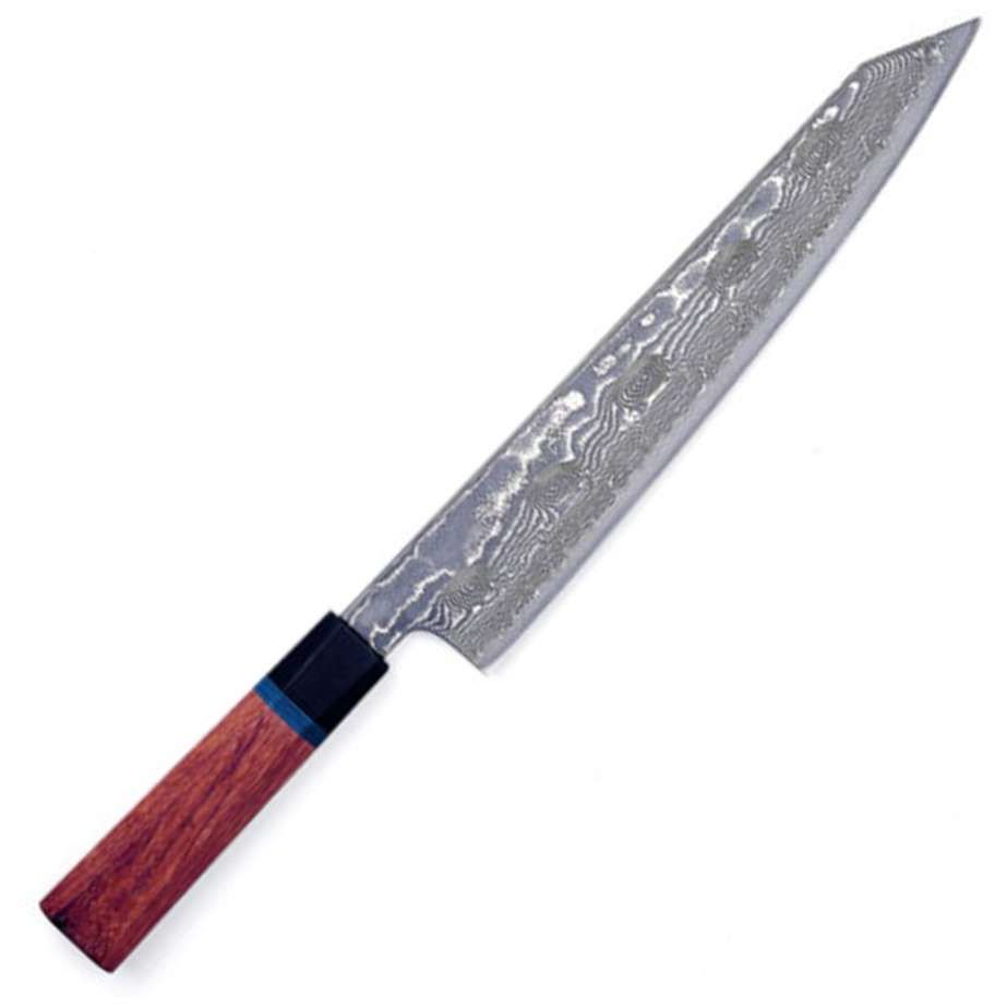 Ryusen Damascus Slicing Knife 27 cm Quince Handle Bonten Unryu KAI BU-509