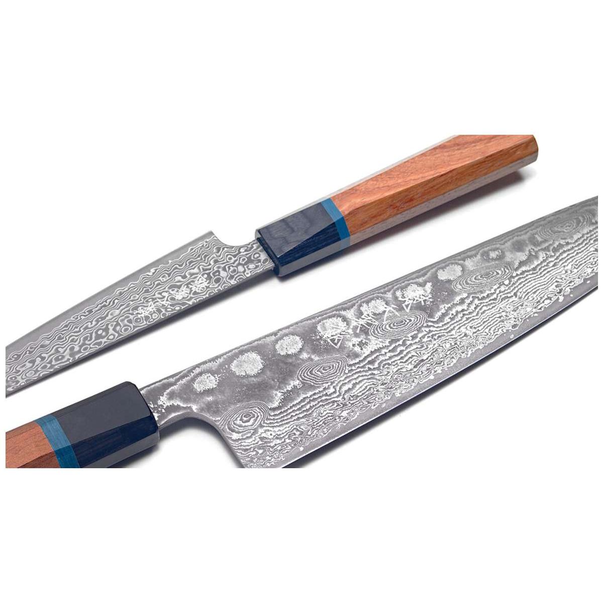 Ryusen Damascus Slicing Knife 27 cm Quince Handle Bonten Unryu KAI BU-509