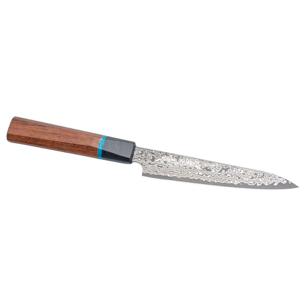 Ryusen Damascus Utility Knife 13.5 cm Quince Handle Bonten Unryu KAI BU-515