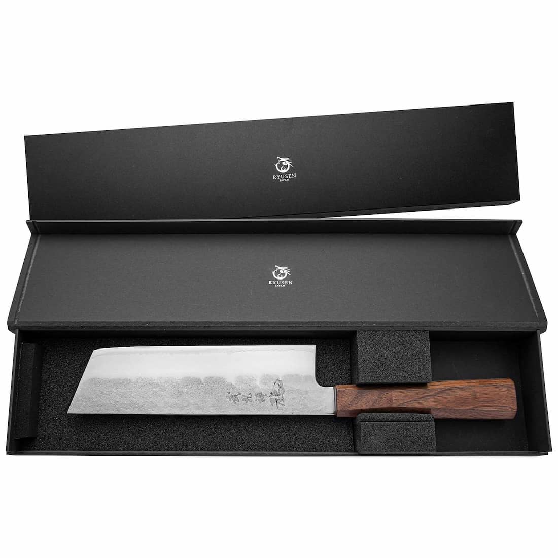 Ryusen Nakiri Knife 15.5 cm Walnut Handle Blazen BZ-408