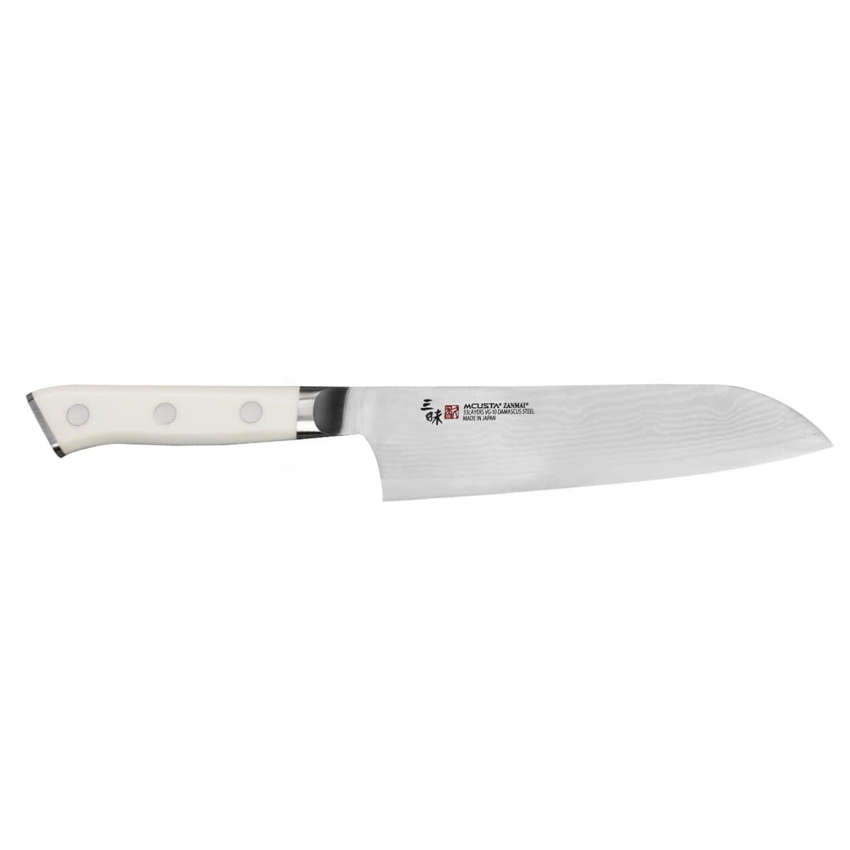 Mcusta zanmai Damascus Santoku Knife 18 cm Classic Damascus Corian HKC-3003D