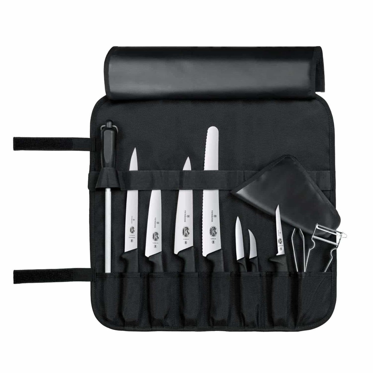 Victorinox Chef's Knife 10 pcs Set And Knife Bag Roll Starter 5.4964.1
