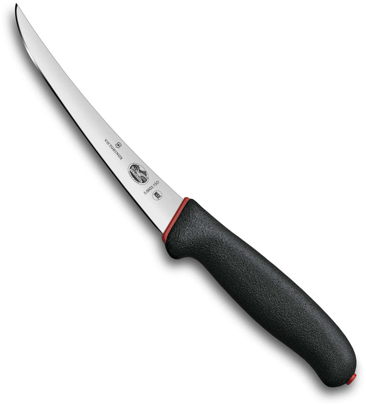 Victorinox Curved Boning Knife Narrow Blade 15 cm Dual Grip Handle 5.6603.15D