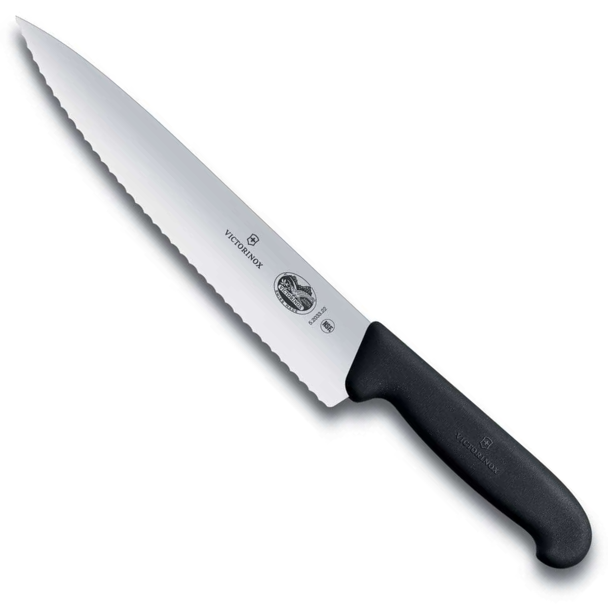 Victorinox Μαχαίρι σεφ 22 εκατ. οδοντωτό, λαβή Fibrox 5.2033.22