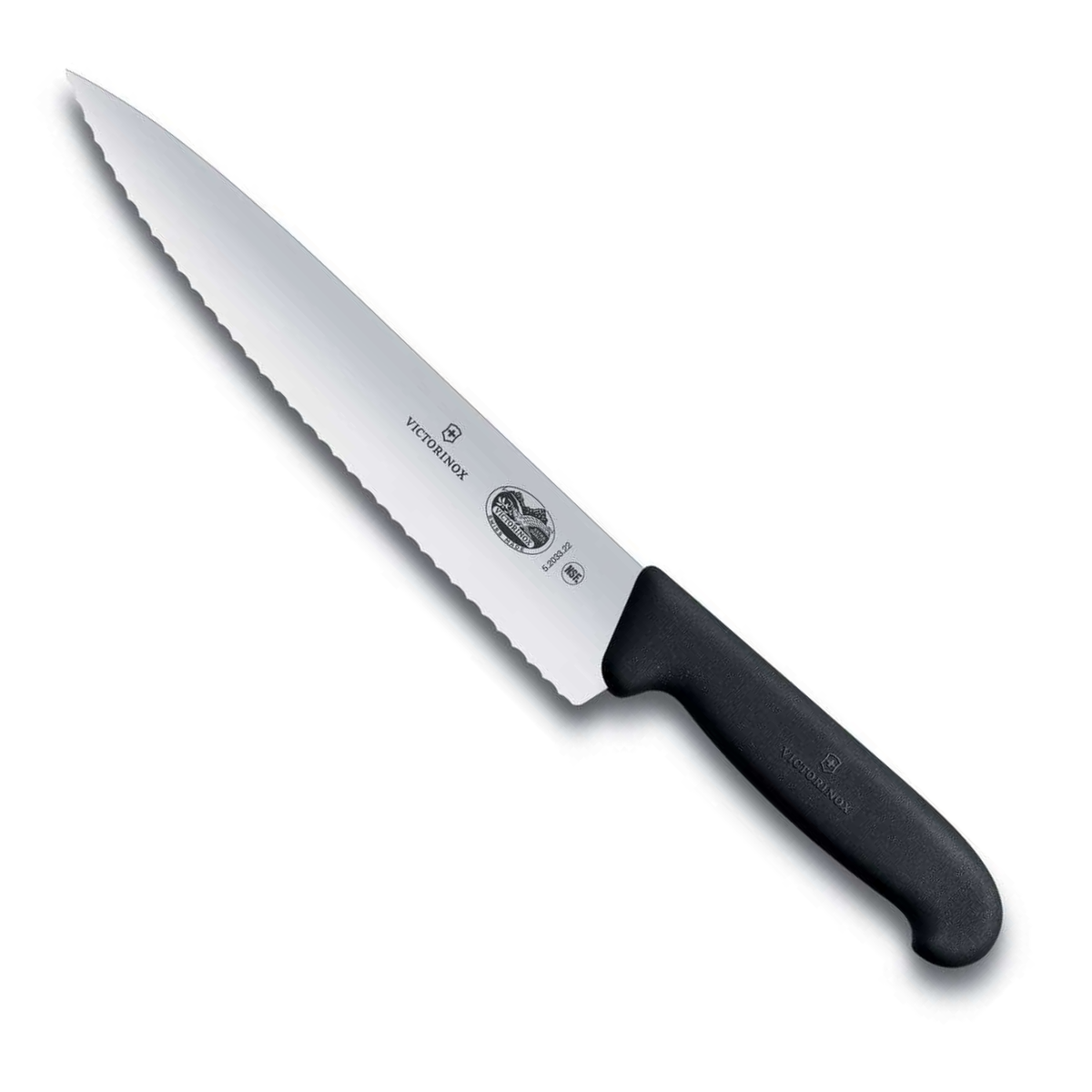 Victorinox Μαχαίρι σεφ 19 εκατ. οδοντωτό, λαβή Fibrox 5.2033.19