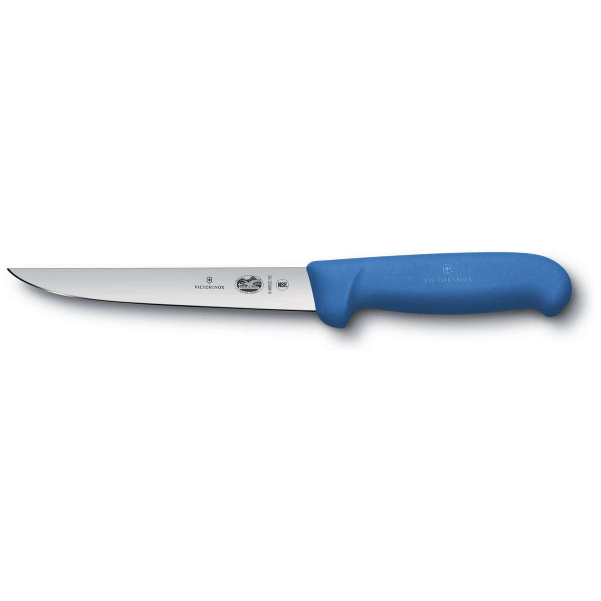 Victorinox Boning Knife Straight Blade 15 cm Fibrox Blue Handle 5.6002.15