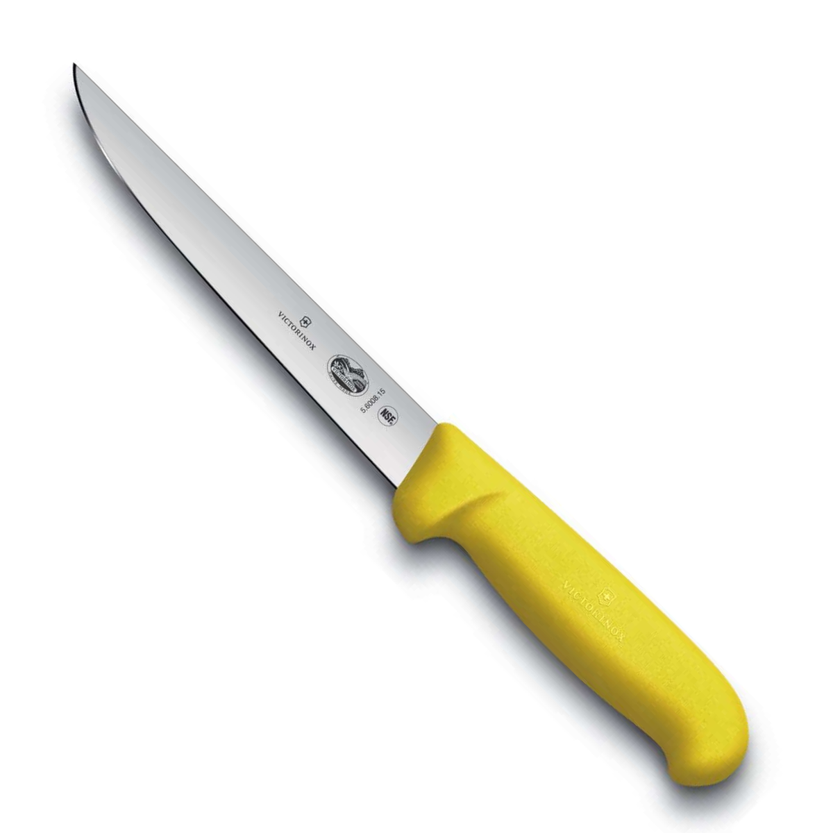 Victorinox Μαχαίρι ξεκοκαλίσματος ίσιο φαρδιά λεπίδα 15 εκατ. κίτρινη λαβή Fibrox 5.6008.15
