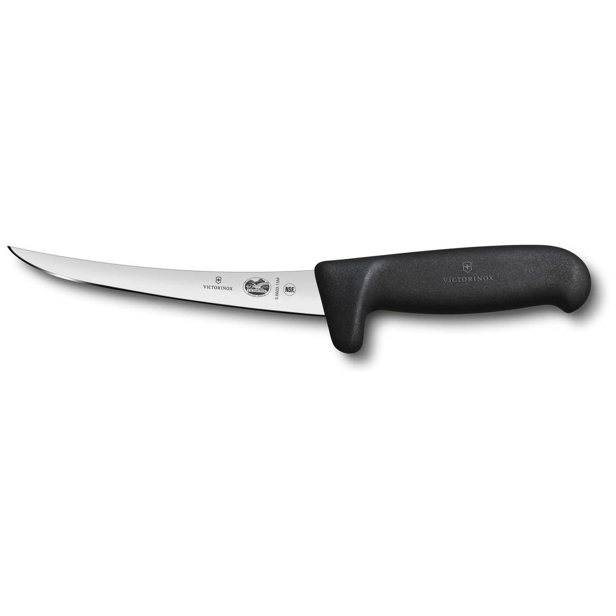 Victorinox Curved Boning Knife Narrow Blade 15 cm Safety Grip Fibrox 5.6603.15M