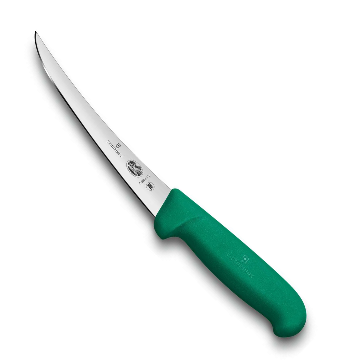 Victorinox Μαχαίρι ξεκοκαλίσματος 15 εκατ. με καμπύλη στενή λάμα πράσινη λαβή Fibrox 5.6604.15