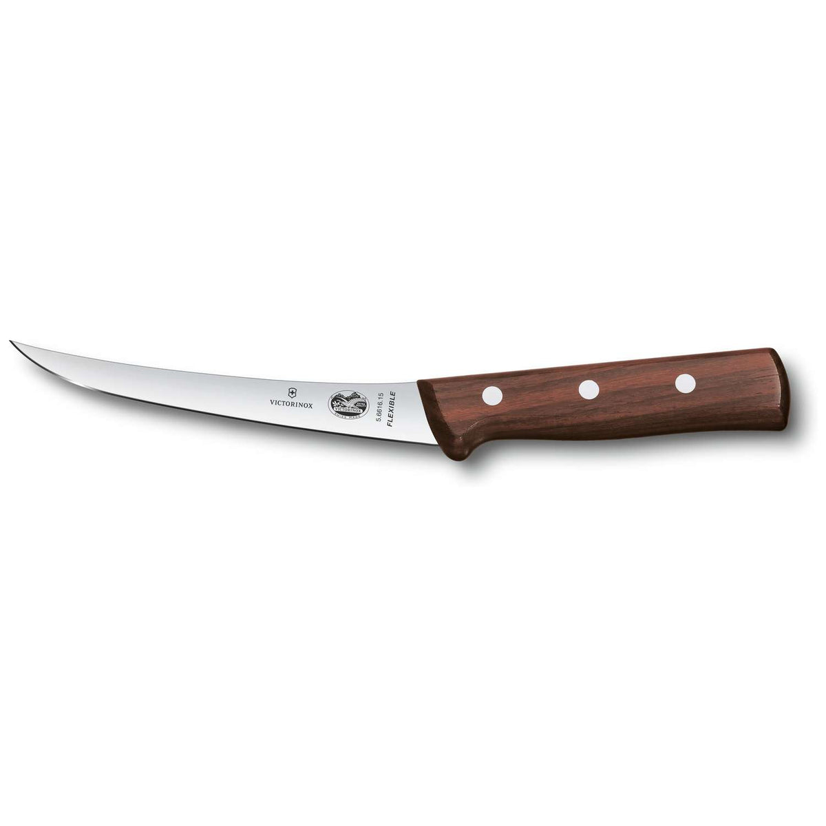 Victorinox Curved Boning Knife Narrow Flexible Blade 12 cm Wooden Handle 5.6616.12