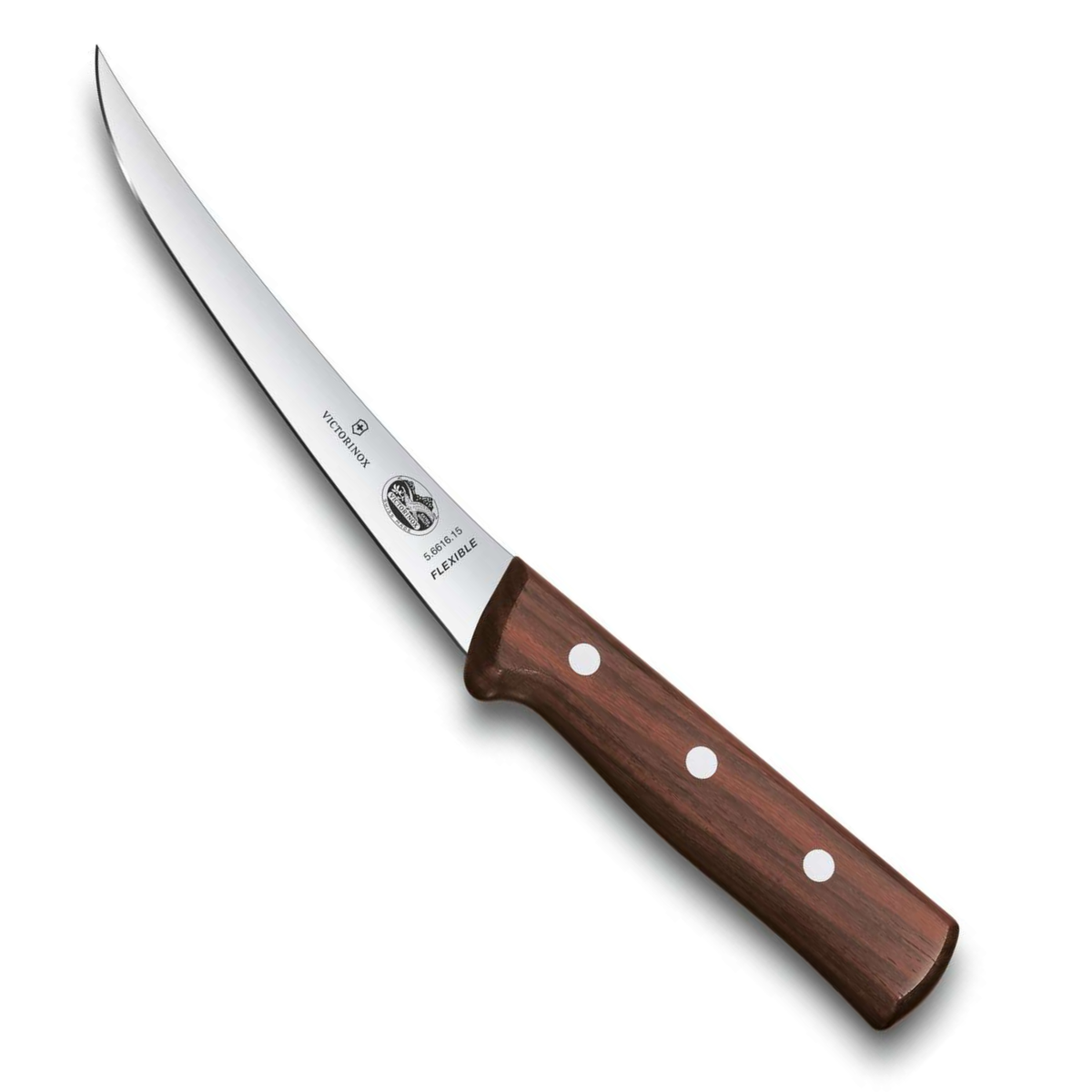 Victorinox Μαχαίρι ξεκοκαλίσματος με καμπύλη στενή εύκαμπτη λάμα 12 εκατ. ξύλινη αμερικάνικου τύπου λαβή 5.6616.12
