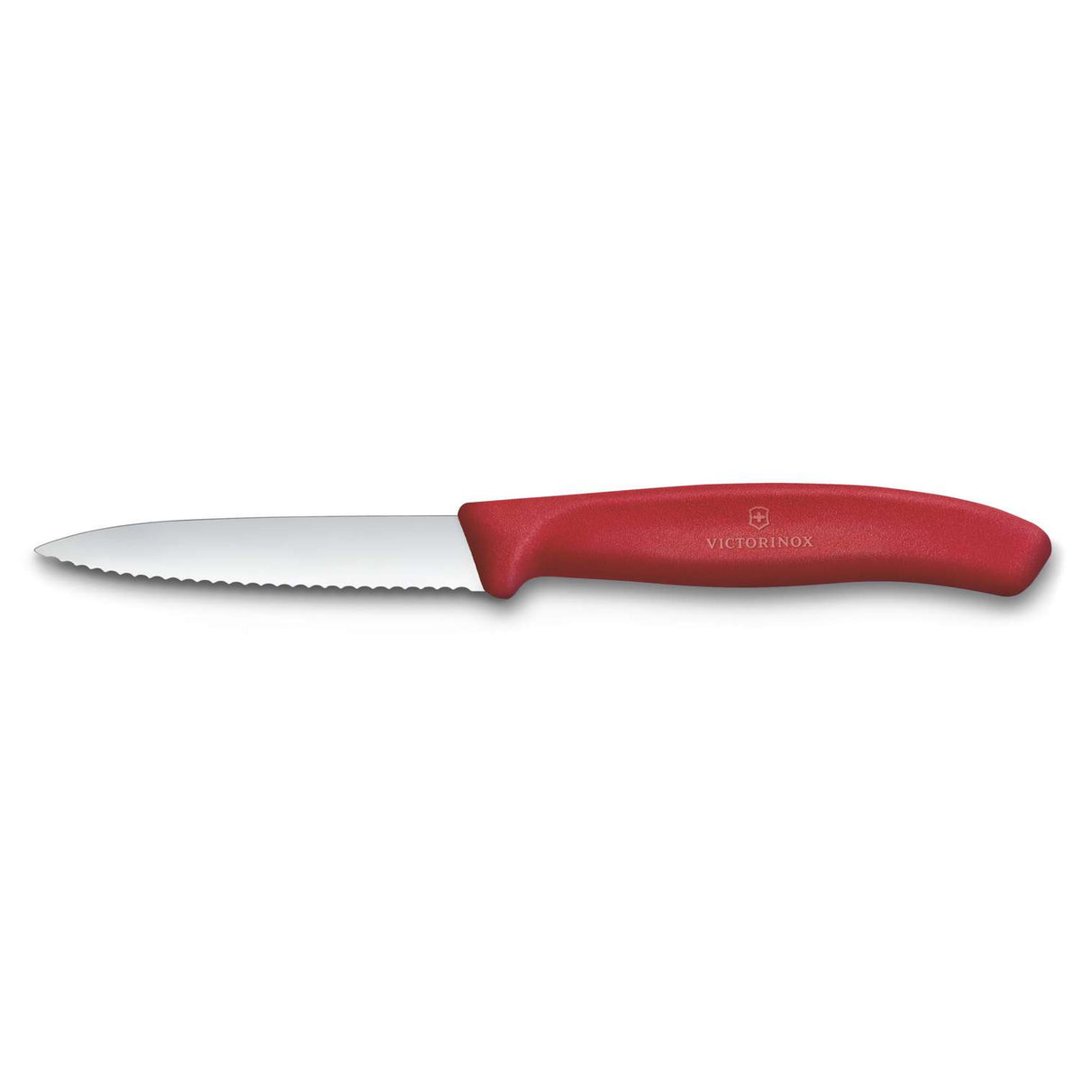 Victorinox Serrated Paring Knife 8 cm Red Handle Swiss Classic 6.7631.C1