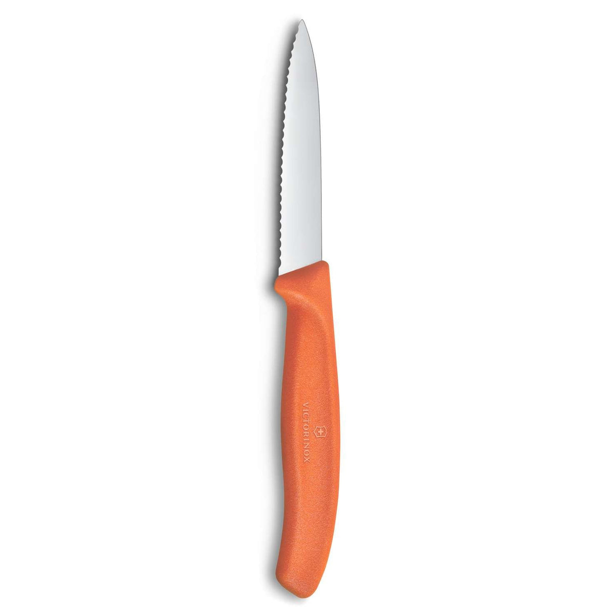 Victorinox Serrated Paring Knife 8 cm Orange Handle Swiss Classic 6.7639.C1