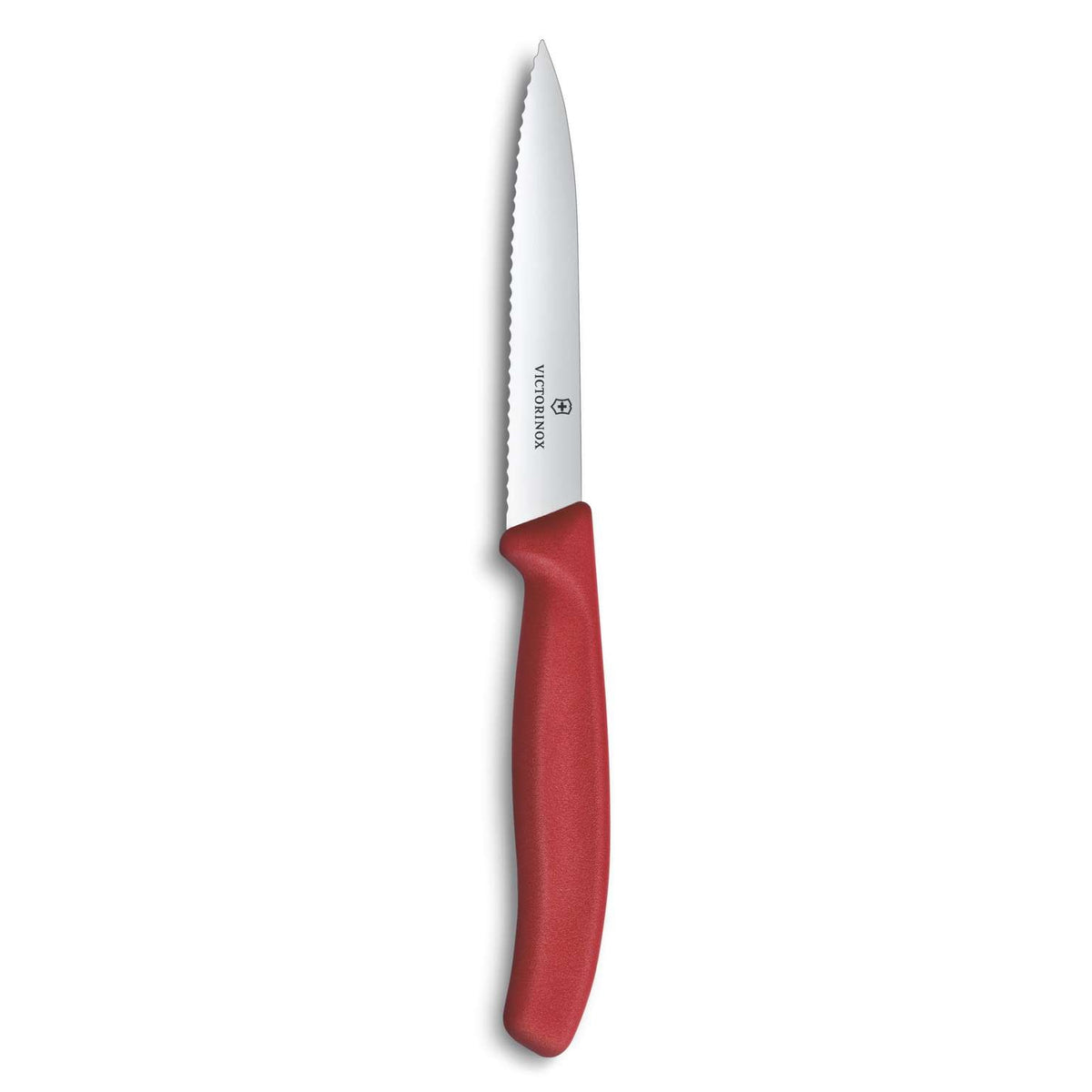 Victorinox Serrated Paring Knife 10 cm Red Handle Swiss Classic 6.7731.C1