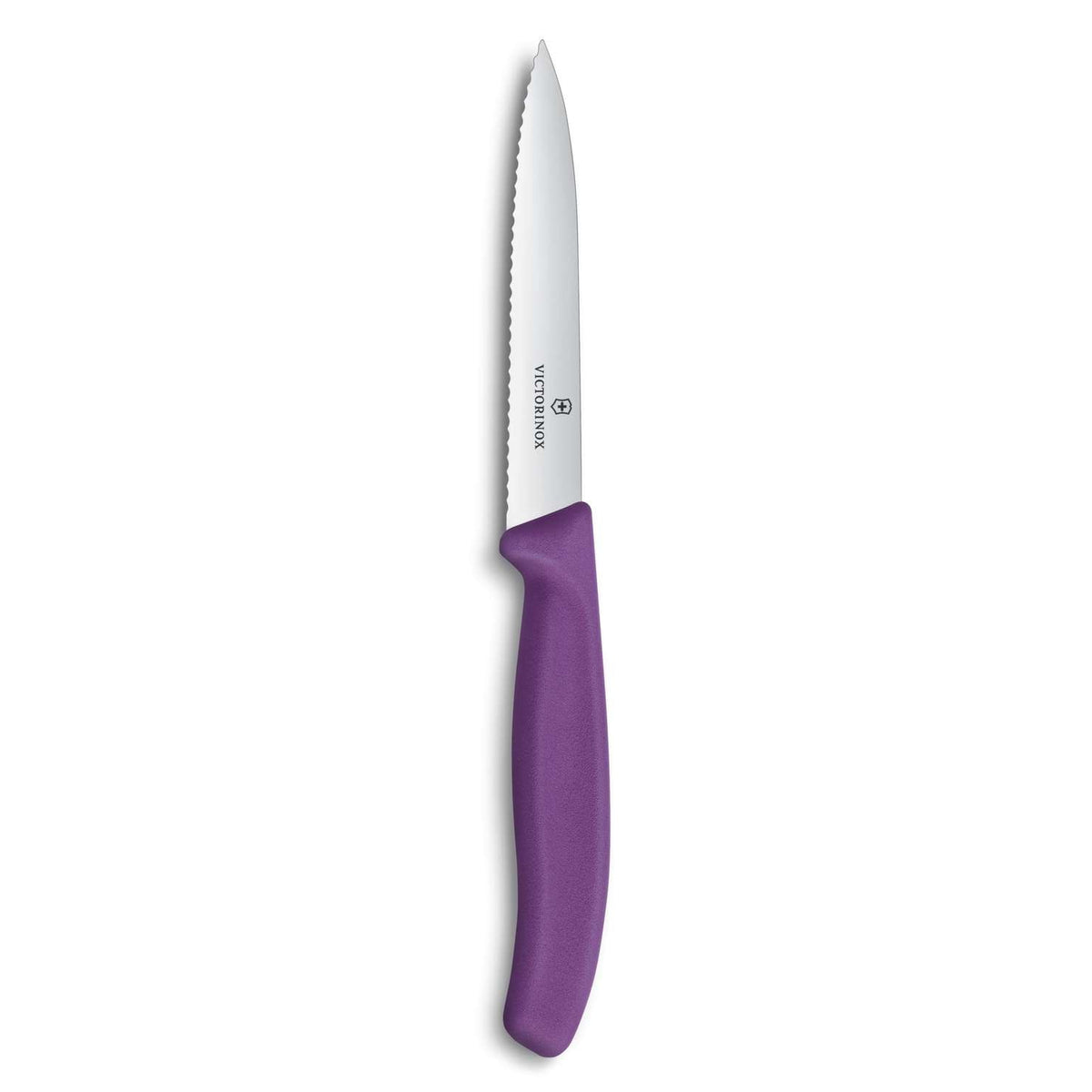 Victorinox Serrated Paring Knife 10 cm Purple Handle Swiss Classic 6.7735.C1