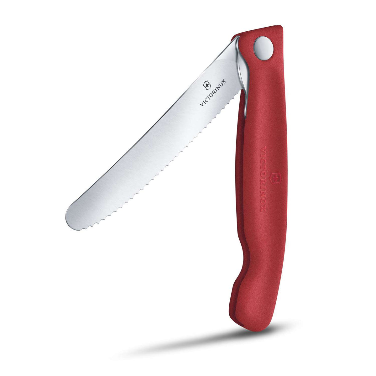 Victorinox Serrated Foldable Kitchen Knife 11 cm Red Handle Swiss Classic 6.7831.FC1