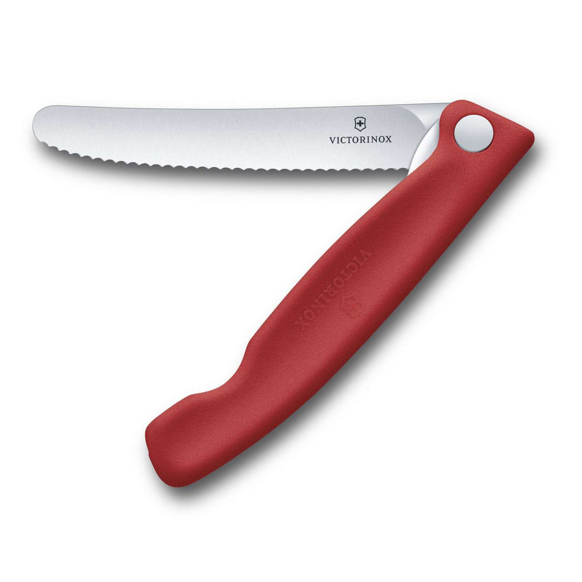 Victorinox Serrated Foldable Kitchen Knife 11 cm Red Handle Swiss Classic 6.7831.FC1