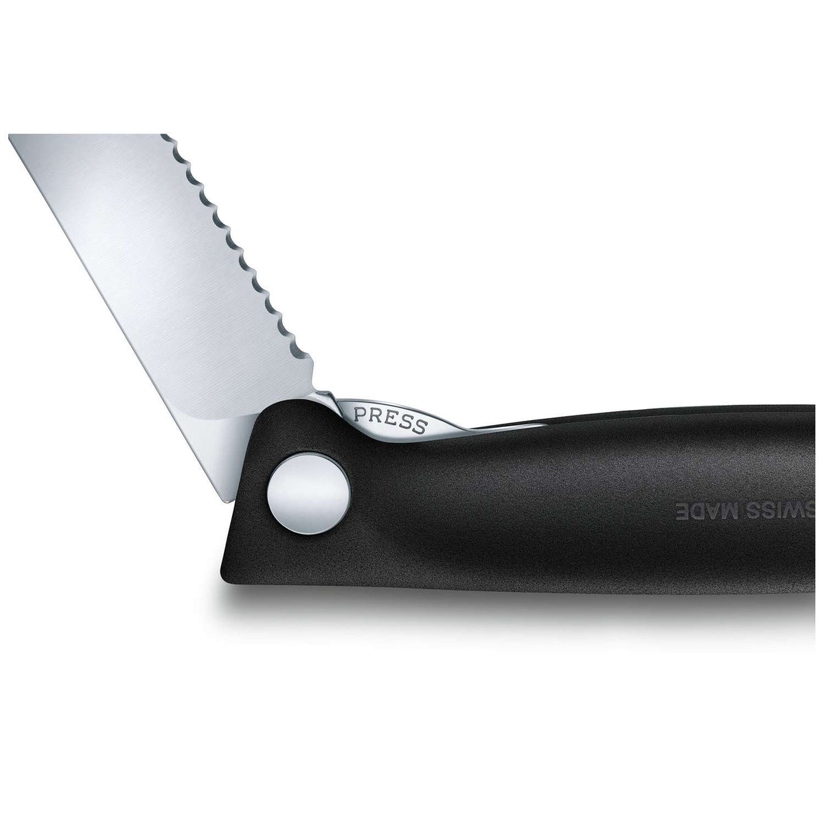 Victorinox Serrated Foldable Kitchen Knife 11 cm Black Handle Swiss Classic 6.7833.F