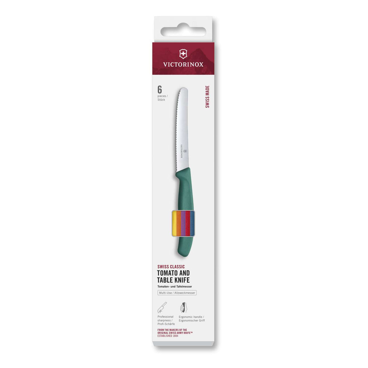 Victorinox Kitchen Knives Multicoloured 6 pcs Set Swiss Classic 6.7836.6C1