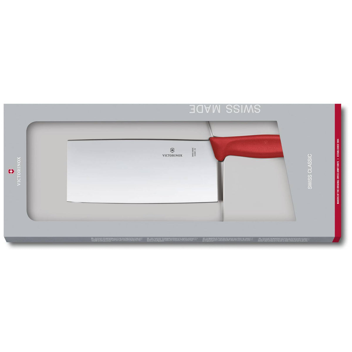 Victorinox Chinese Knife 18 cm Red Handle Gift Box Swiss Classic 6.8561.18G