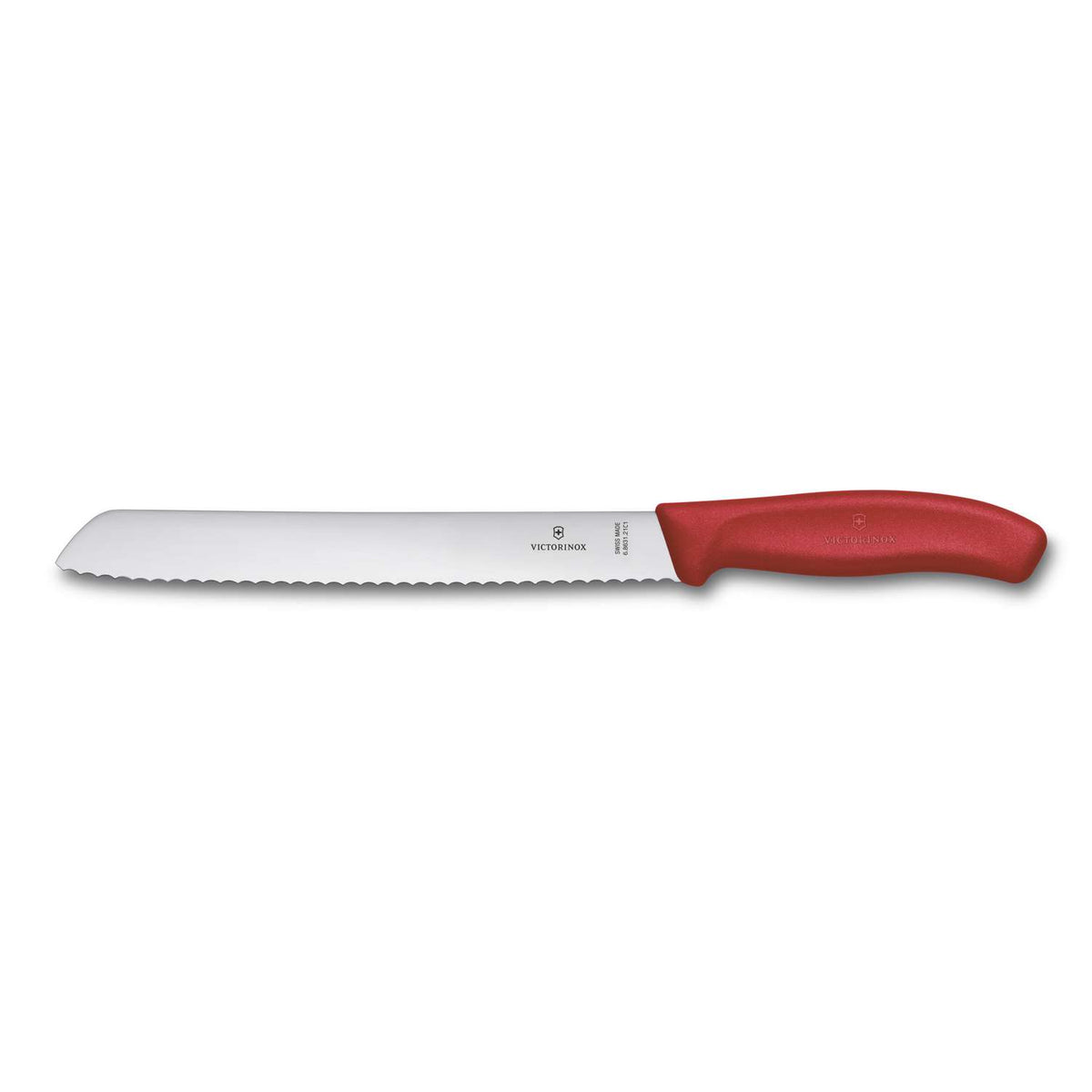 Victorinox Serrated Bread Knife 21 cm Red Handle Swiss Classic