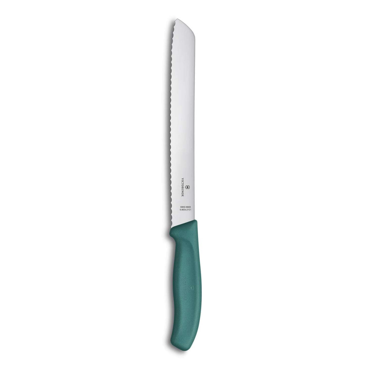 Victorinox Serrated Bread Knife 21 cm Green Handle Swiss Classic