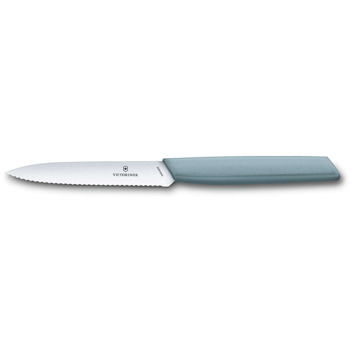 Victorinox Utility Knife 10 cm Serrated Blue Swiss Modern