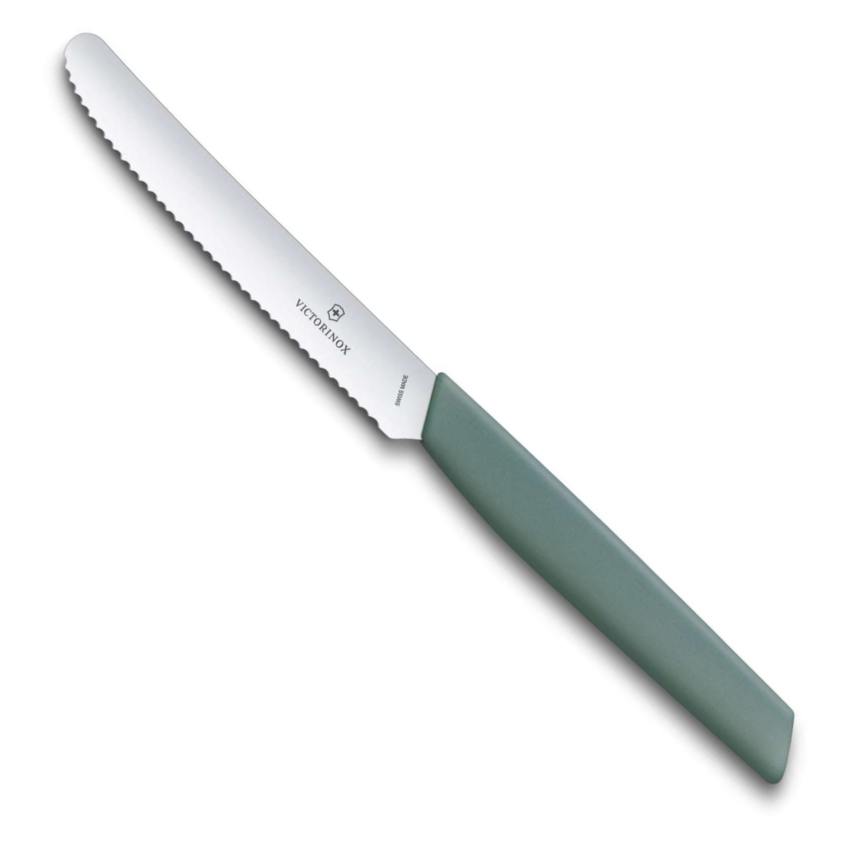 Victorinox Μαχαιράκια κουζίνας 11 εκατ. στρογγυλά οδοντωτά πράσινο παστέλ σετ 2 τμχ Swiss Modern