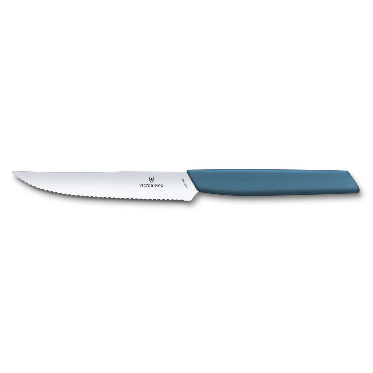 Victorinox Serrated Steak Knife 12 cm Blue Pastel Swiss Modern