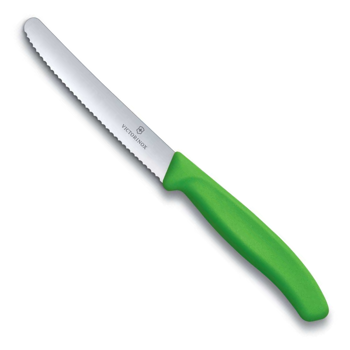 Victorinox Μαχαίρι κουζίνας 11 εκατ. στρογγυλό, οδοντωτό, πράσινη λαβή Swiss Classic