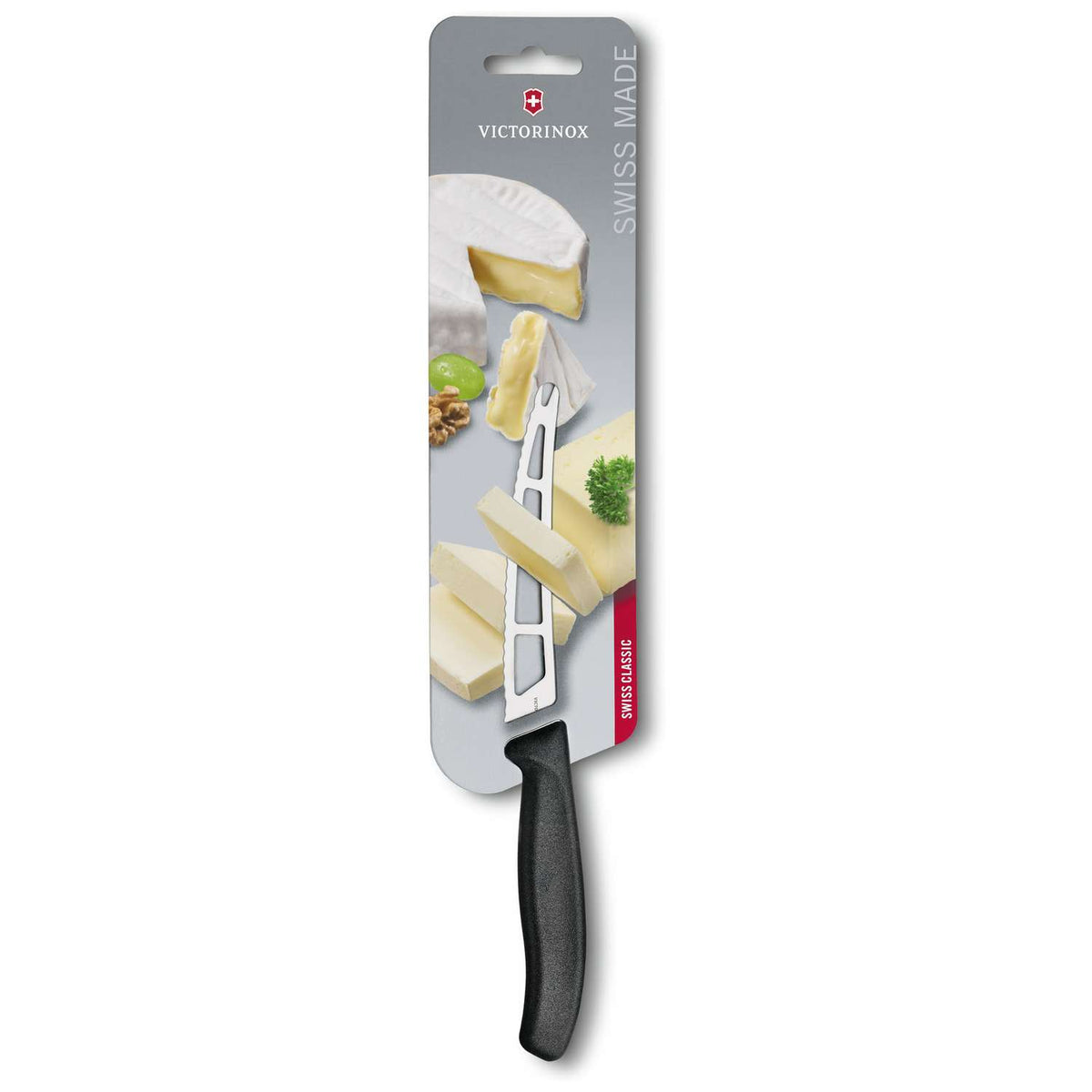 Victorinox Serrated Cheese and Sausage Knife 11 cm Black Handle Swiss Classic 6.7863