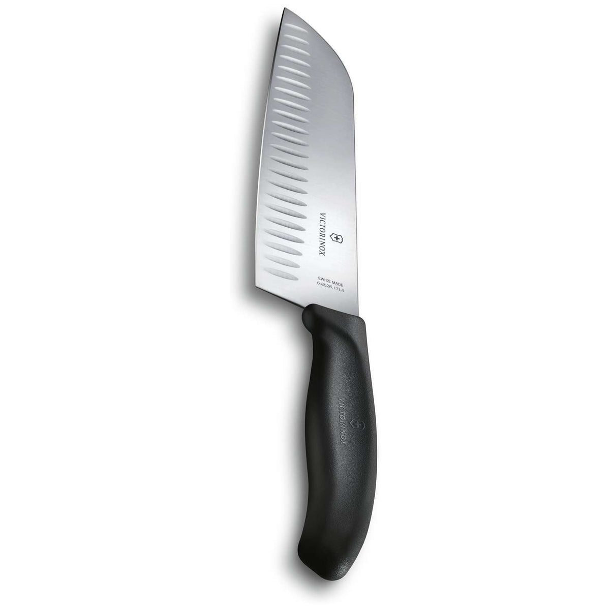 Victorinox Hollow Edge Santoku Knife Black Handle 17 cm Swiss Classic 6.8523.17B