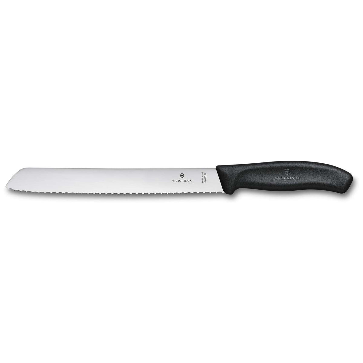 Victorinox Serrated Bread Knife Black Handle 21 cm Swiss Classic 6.8633.21B