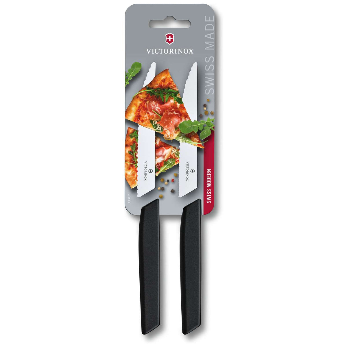 Victorinox Steak Knife 12 cm Black Set 2 pcs Swiss Modern