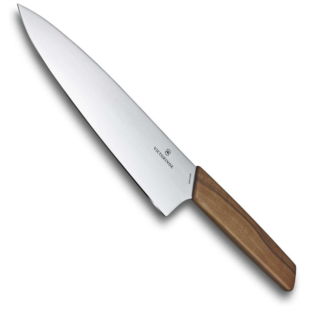 Victorinox Chef's Knife Extra Wide Blade 22 cm Wooden Handle Gift Box Swiss Modern 6.9010.20G